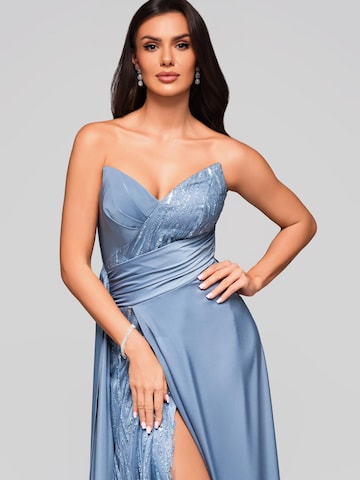 Ombre Abendkleid in Blau