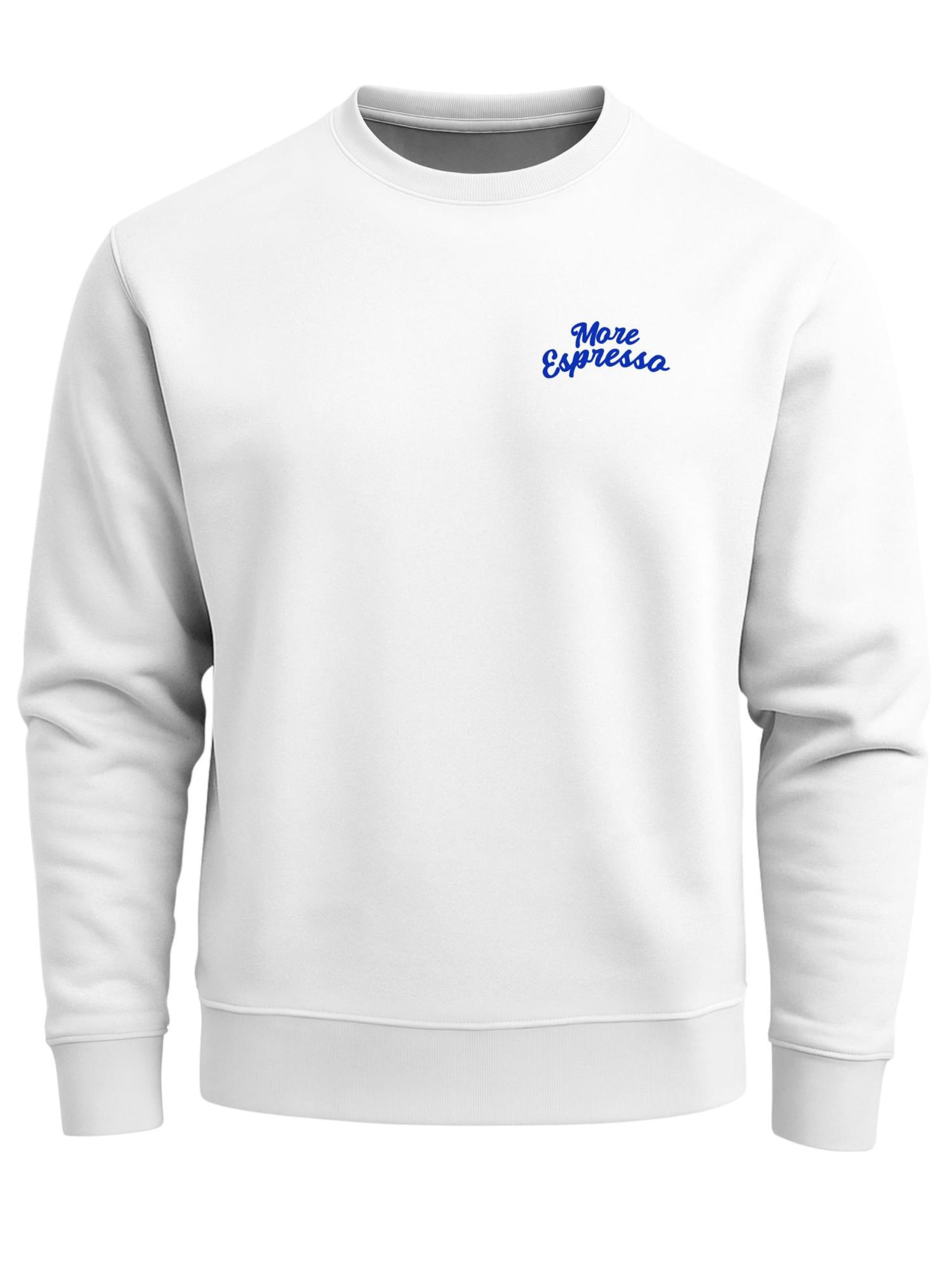 Neverless Sweatshirt 'More Espresso' in White: front