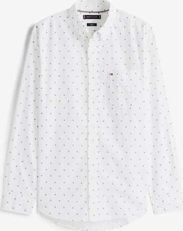 TOMMY HILFIGER Rovný strih Košeľa 'FLEX' - Biela: predná strana