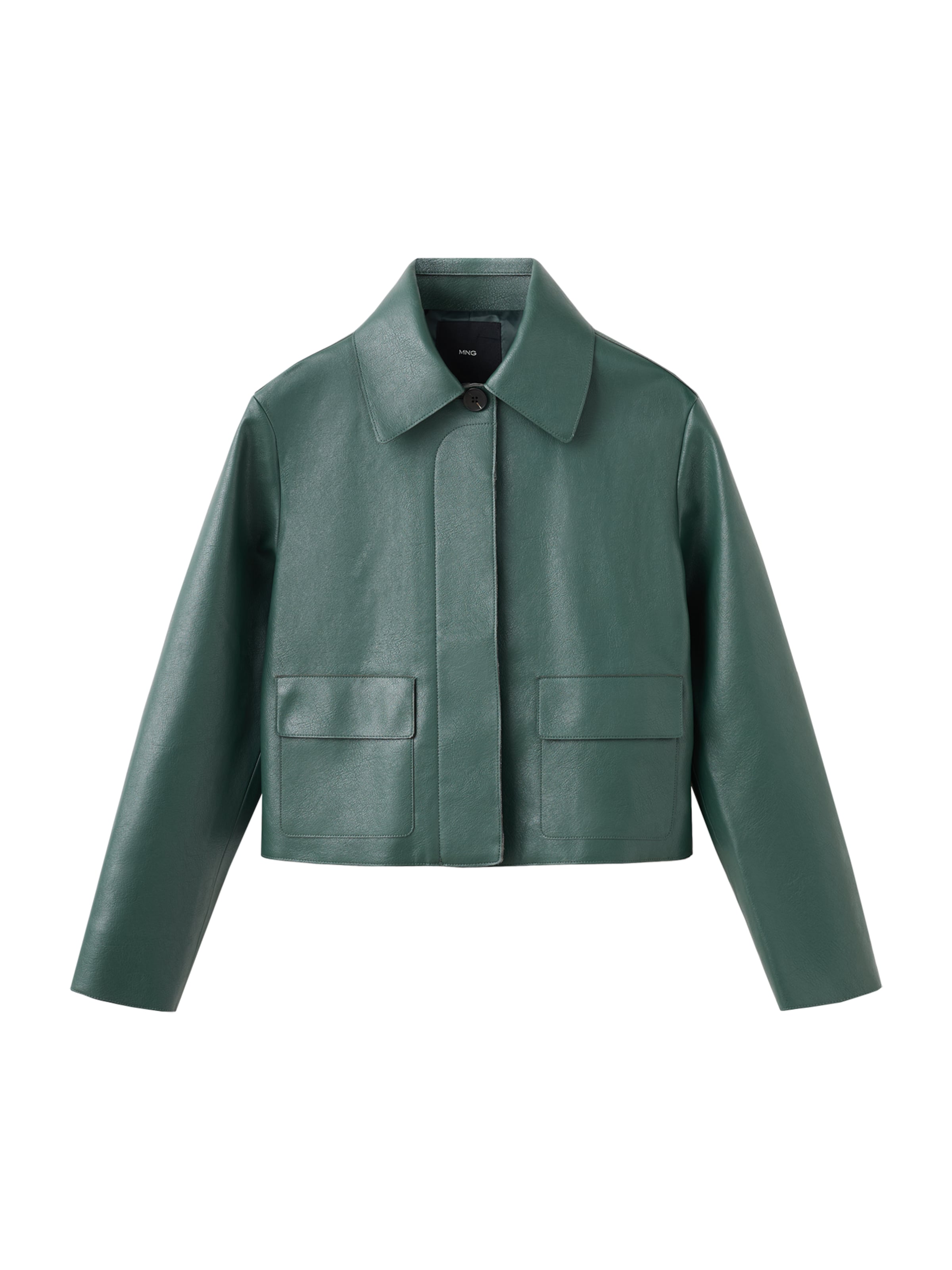 MANGO Přechodná bunda 'SABINA' – zelená: přední strana