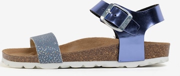 Bayton Sandal 'Tyche' in Blue: front