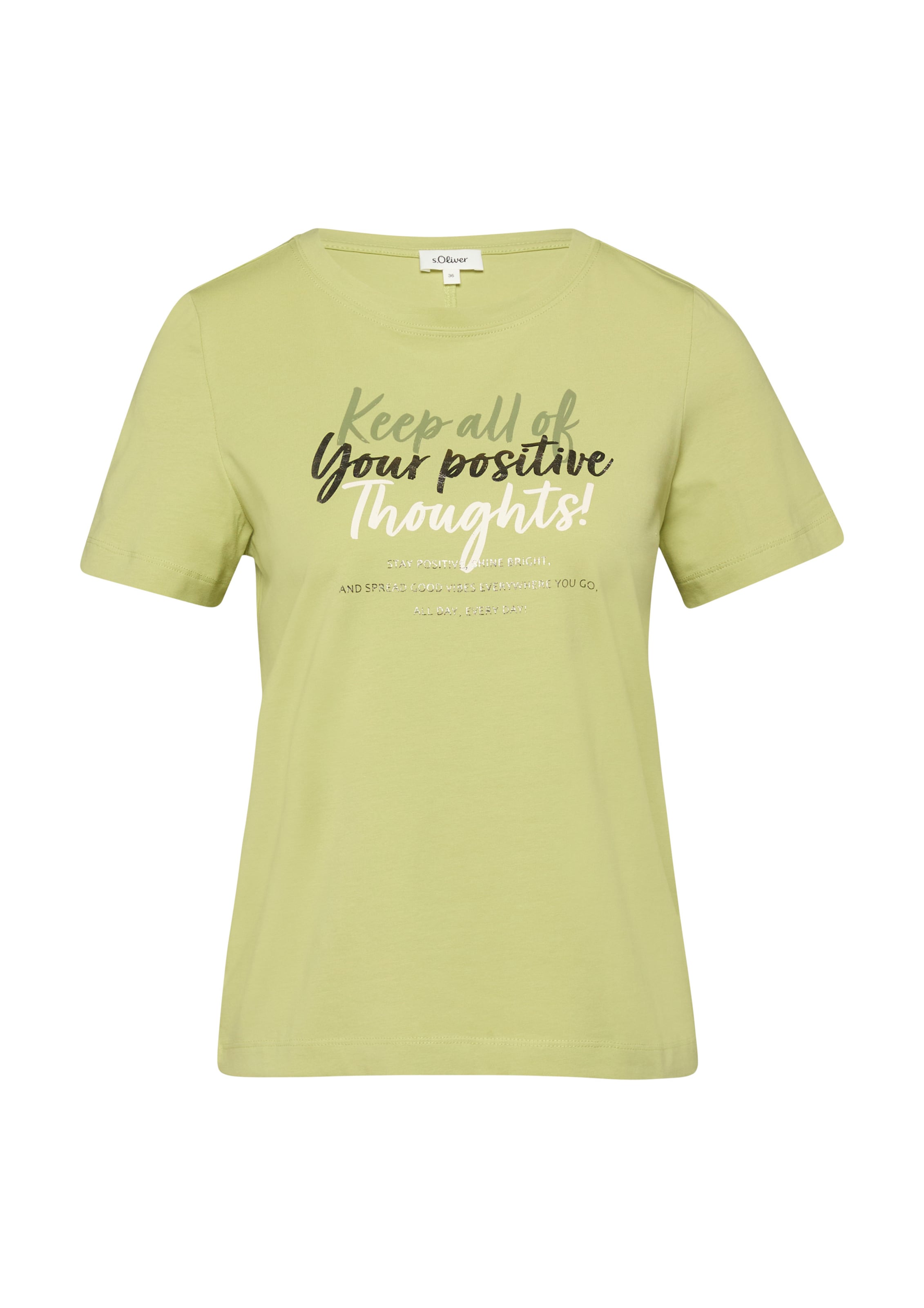T-shirt s.Oliver en vert : devant
