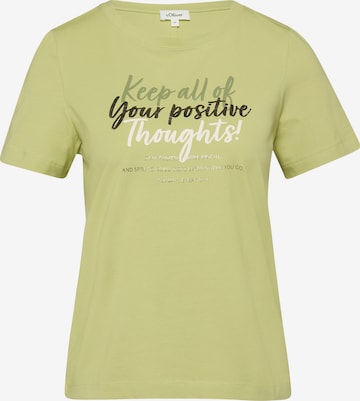 T-shirt s.Oliver en vert : devant