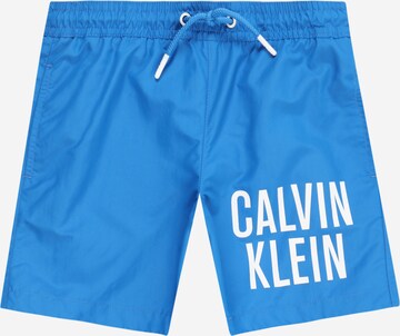 Calvin Klein Swimwear Board Shorts in Blue: front