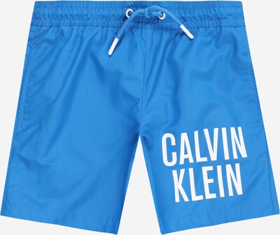 Calvin Klein Swimwear Badeshorts in blau / weiß, Produktansicht