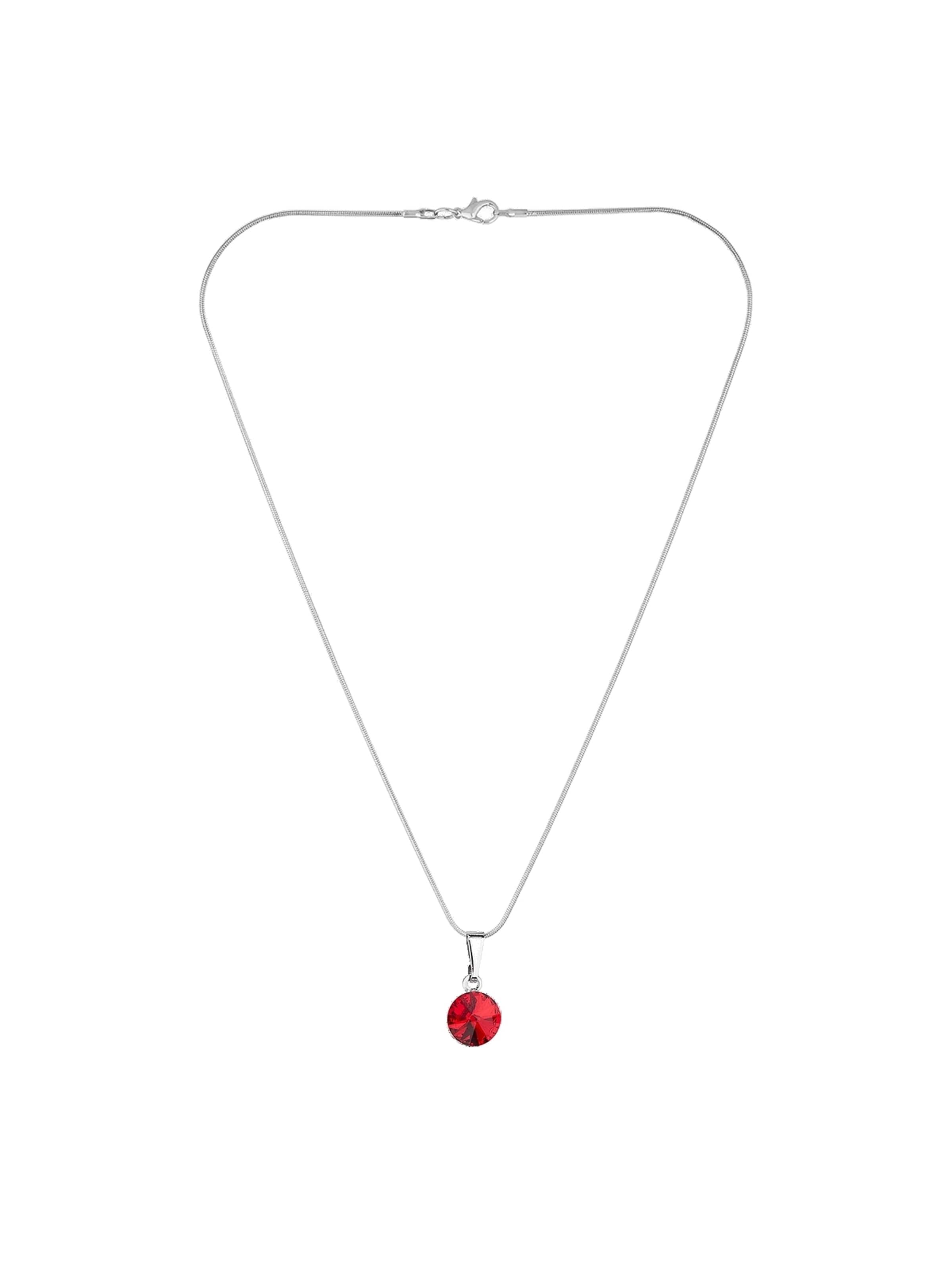 EXCLUSIVE EDITION Řetízek 'Rivoli adorned with Swarovski crystals' – červená