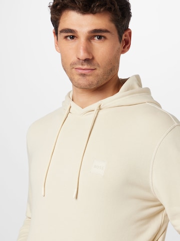 BOSS Orange Sweatshirt 'Wetalk' in Beige