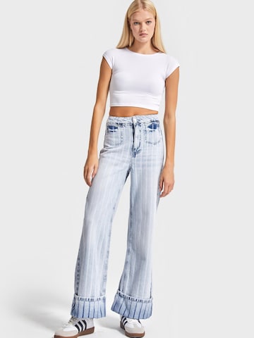 IT'S BASIC Regular Jeans 'Straight High Rise Jeans' in Blue: front
