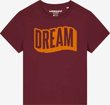 T-shirt 'Dream' Watapparel en rouge : devant