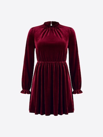 Cupshe - Vestido 'Velvet' em vermelho: frente