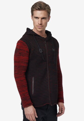 Rusty Neal Knit Cardigan in Black: front