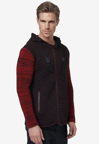 Rusty Neal Knit Cardigan in Black: front