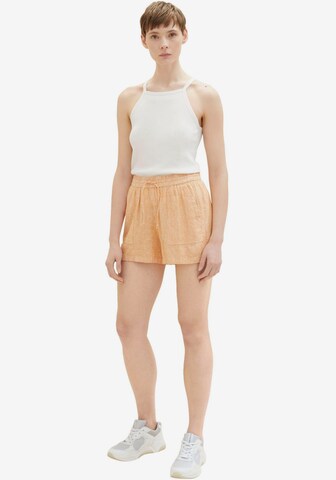 TOM TAILOR DENIM Regular Shorts in Orange