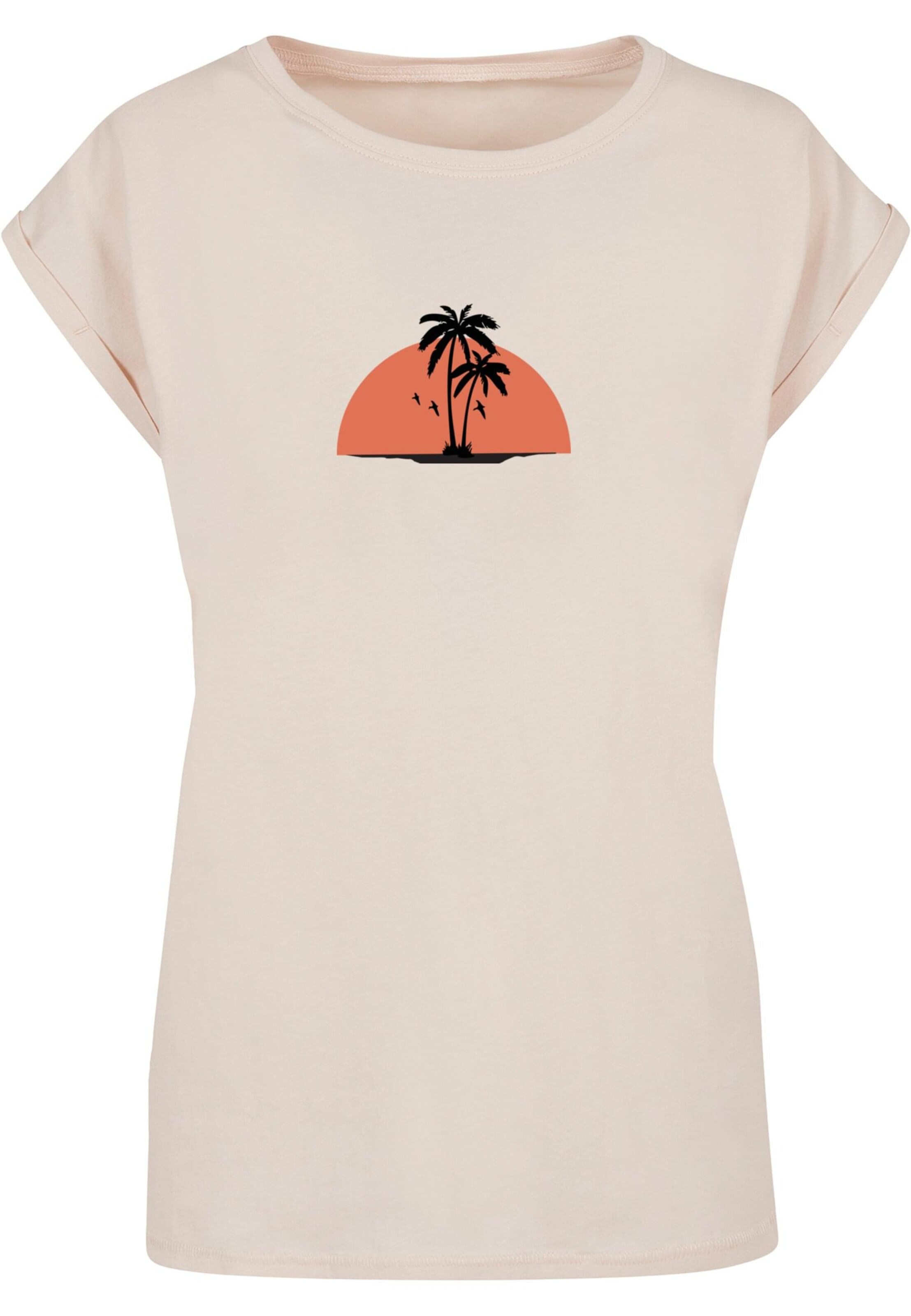 Merchcode Shirt 'Summer - Beach' in Wit: voorkant