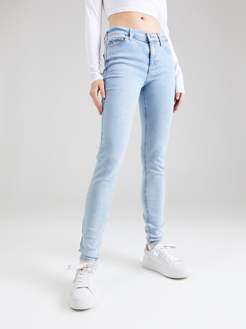 Tommy Jeans Skinny Jeansy 'NORA MID RISE SKINNY' w kolorze niebieski: przód