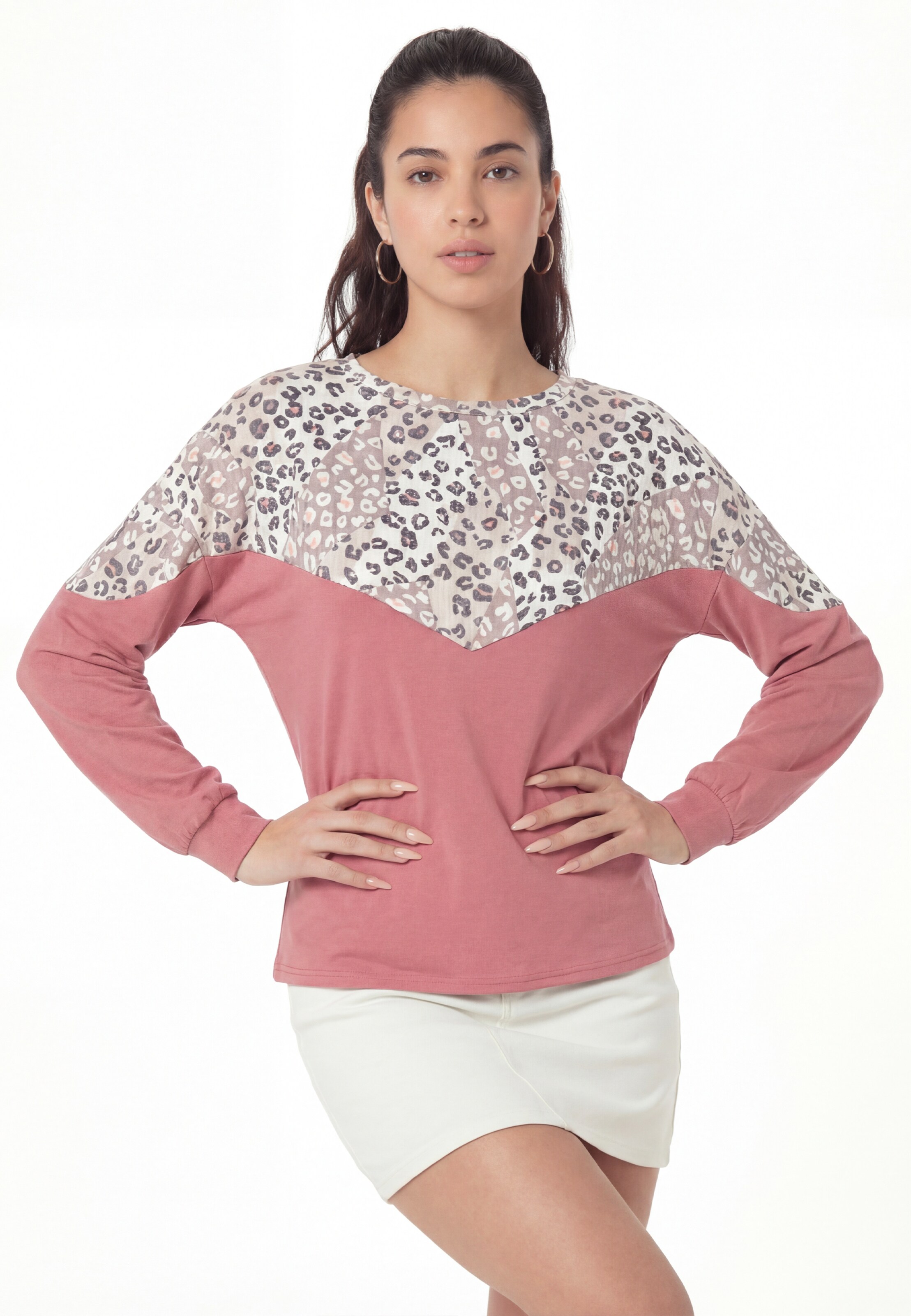 MIMO - Sweatshirt em rosa: frente