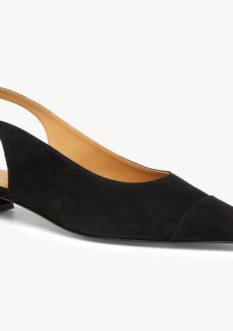 Ballerines à lanières COMMA en noir