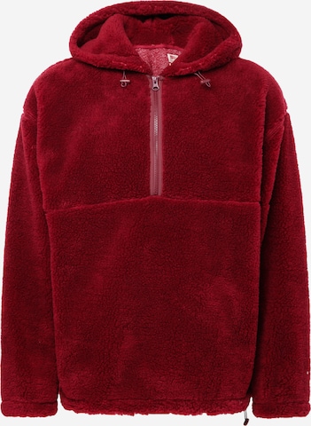 Felpa 'Cozy Half Zip Hoodie' di LEVI'S ® in rosso: frontale