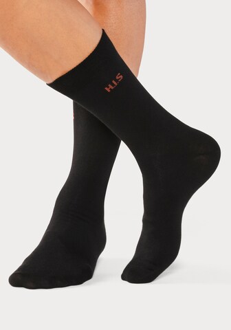 H.I.S Socks in Black: front