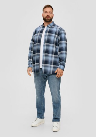 s.Oliver Men Big Sizes Regular Fit Hemd in Blau