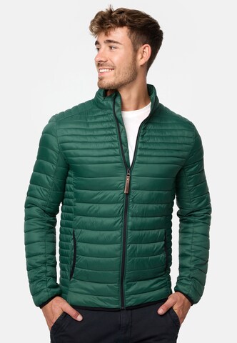INDICODE JEANS Between-Season Jacket 'Islington' in Green: front