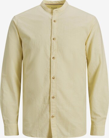 JACK & JONES Button Up Shirt 'SUMMER' in Yellow: front