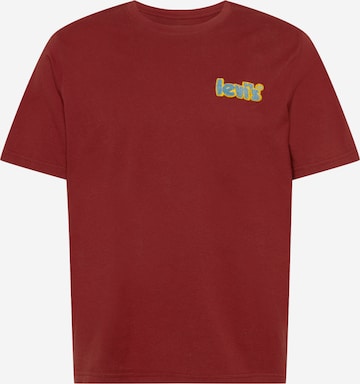 LEVI'S ® Shirt 'SS Relaxed Fit Tee' in Bruin: voorkant