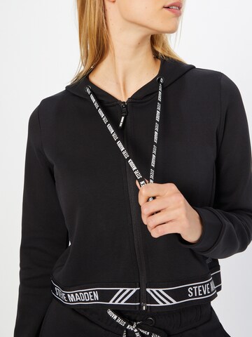 STEVE MADDEN Zip-Up Hoodie in Black