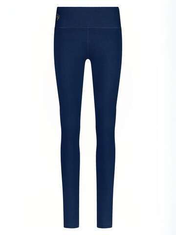 Urban Goddess Yoga & Activewear Slimfit Leggings 'Bhaktified Yoga, Sports and Pilates' in Blau: Vorderseite