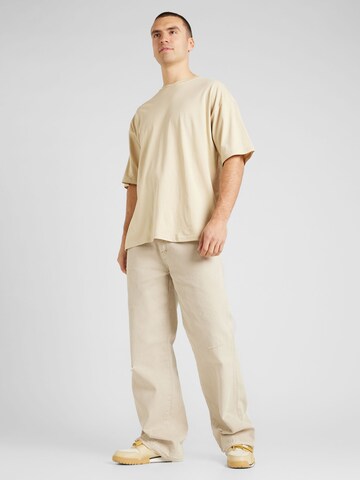 T-Shirt 'GRAND' JACK & JONES en beige