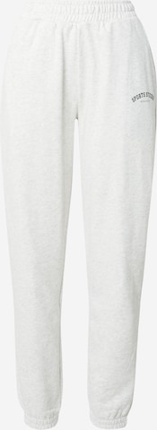 Athlecia - Tapered Pantalón deportivo en blanco: frente