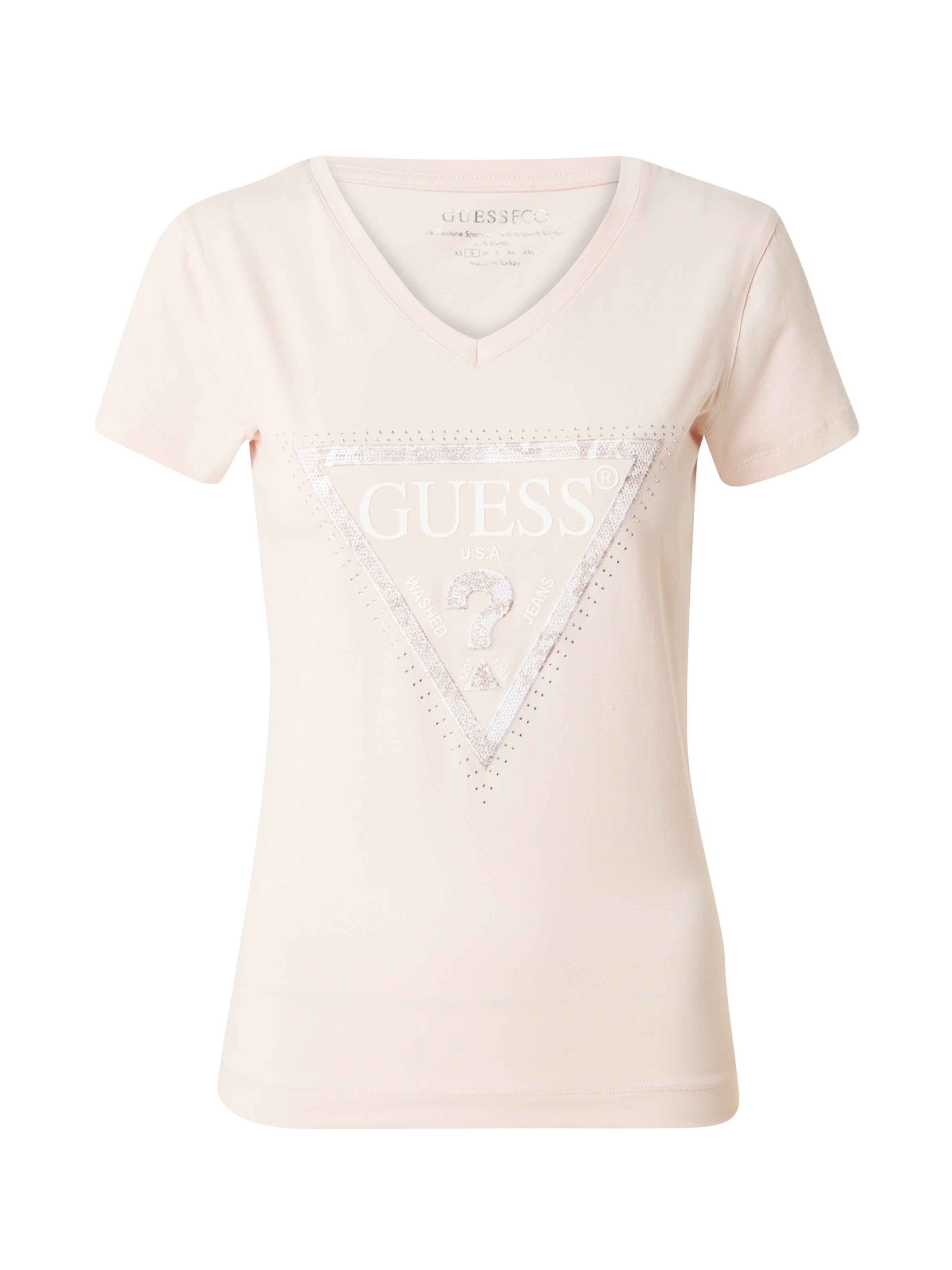 GUESS - Camisa em rosa: frente
