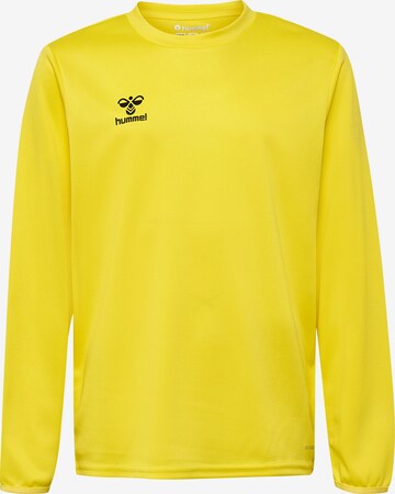 Hummel Athletic Sweatshirt in Yellow: front