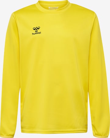 Hummel Athletic Sweatshirt in Yellow: front