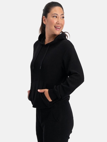 Bamboo basics Sweatshirt 'Lounge hoodie Gaby' in Zwart