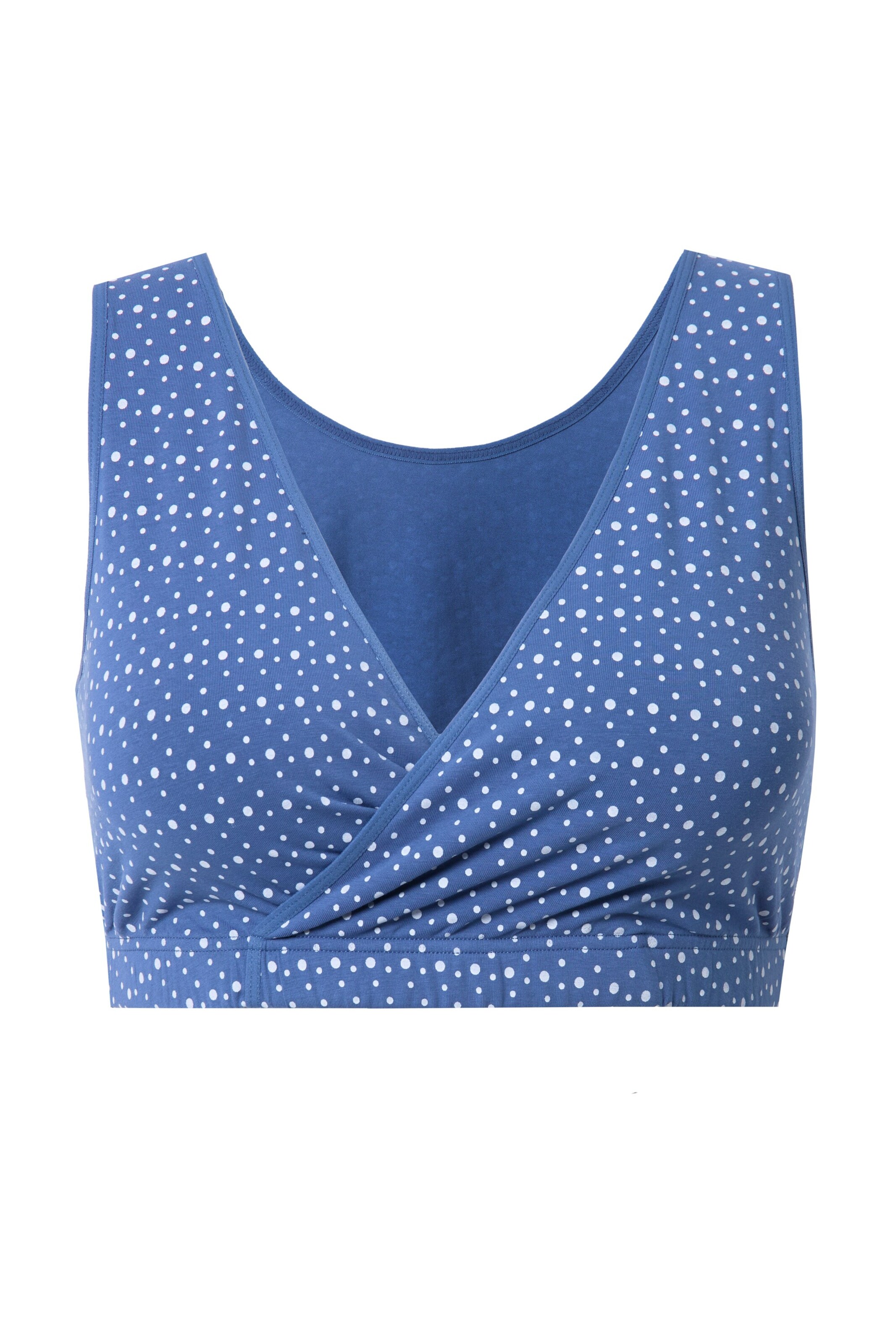 Ulla Popken T-Shirt BH in Blau: Vorderseite