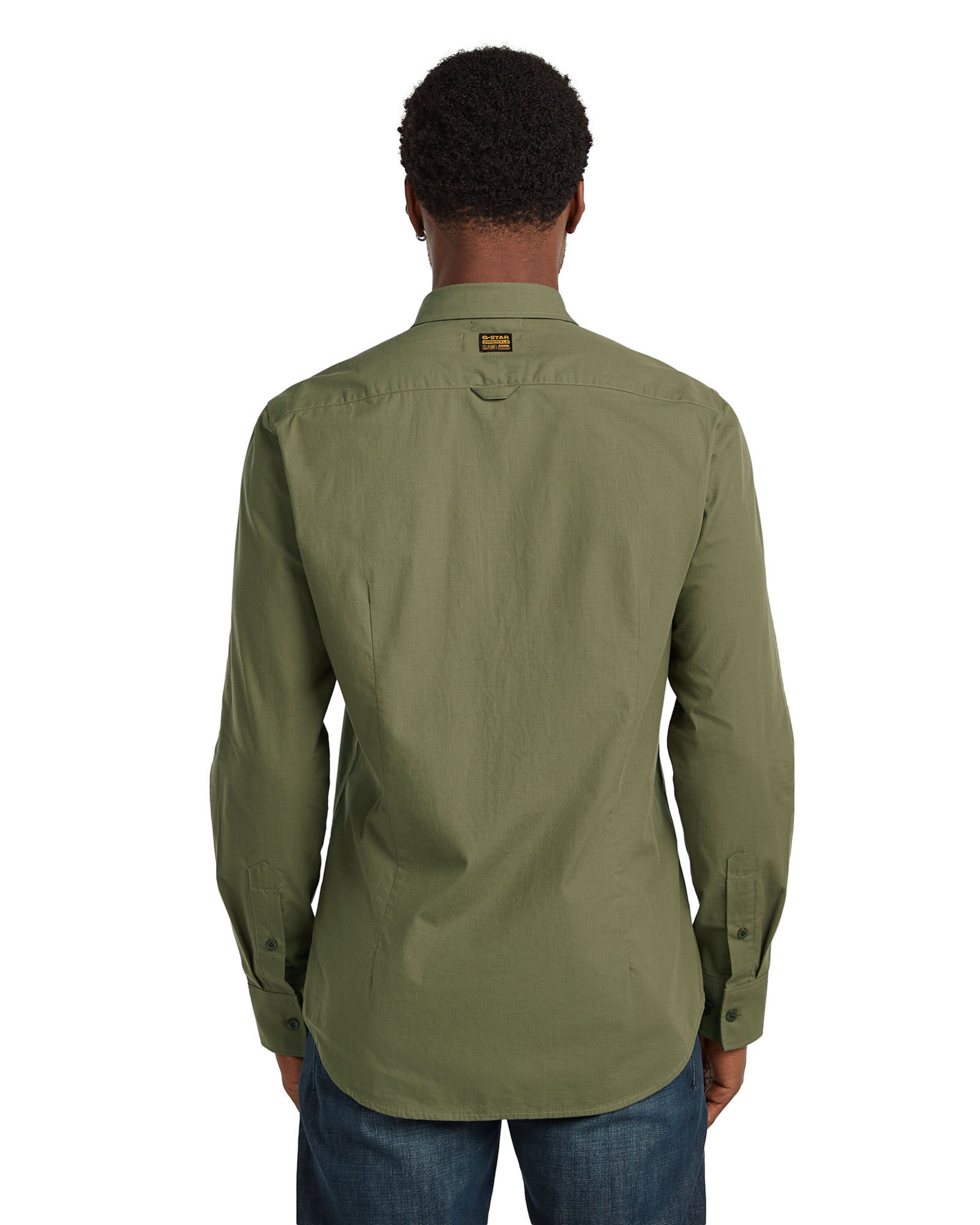 G-STAR Slim fit Overhemd 'Bristum 2.0 Slim Shirt' in Groen