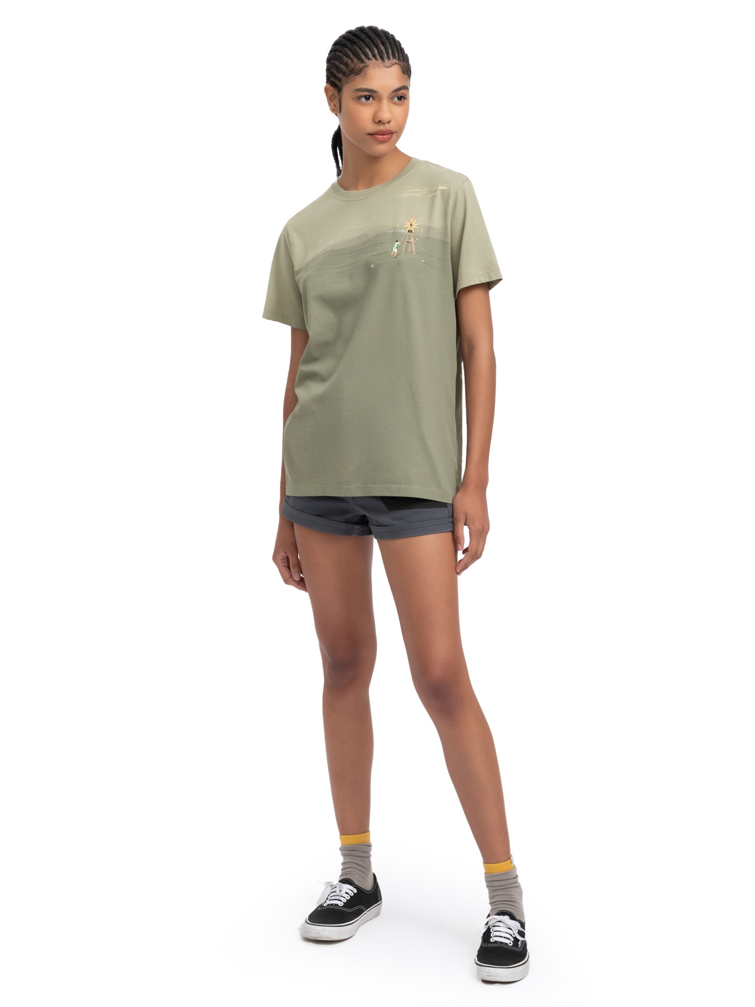 T-Shirt 'Delirium' Kaft en gris