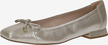 CAPRICE Ballet Flats in Silver: front