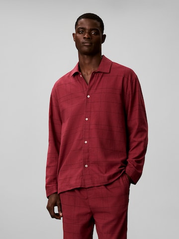 Regular Pyjama long Calvin Klein Underwear en rouge