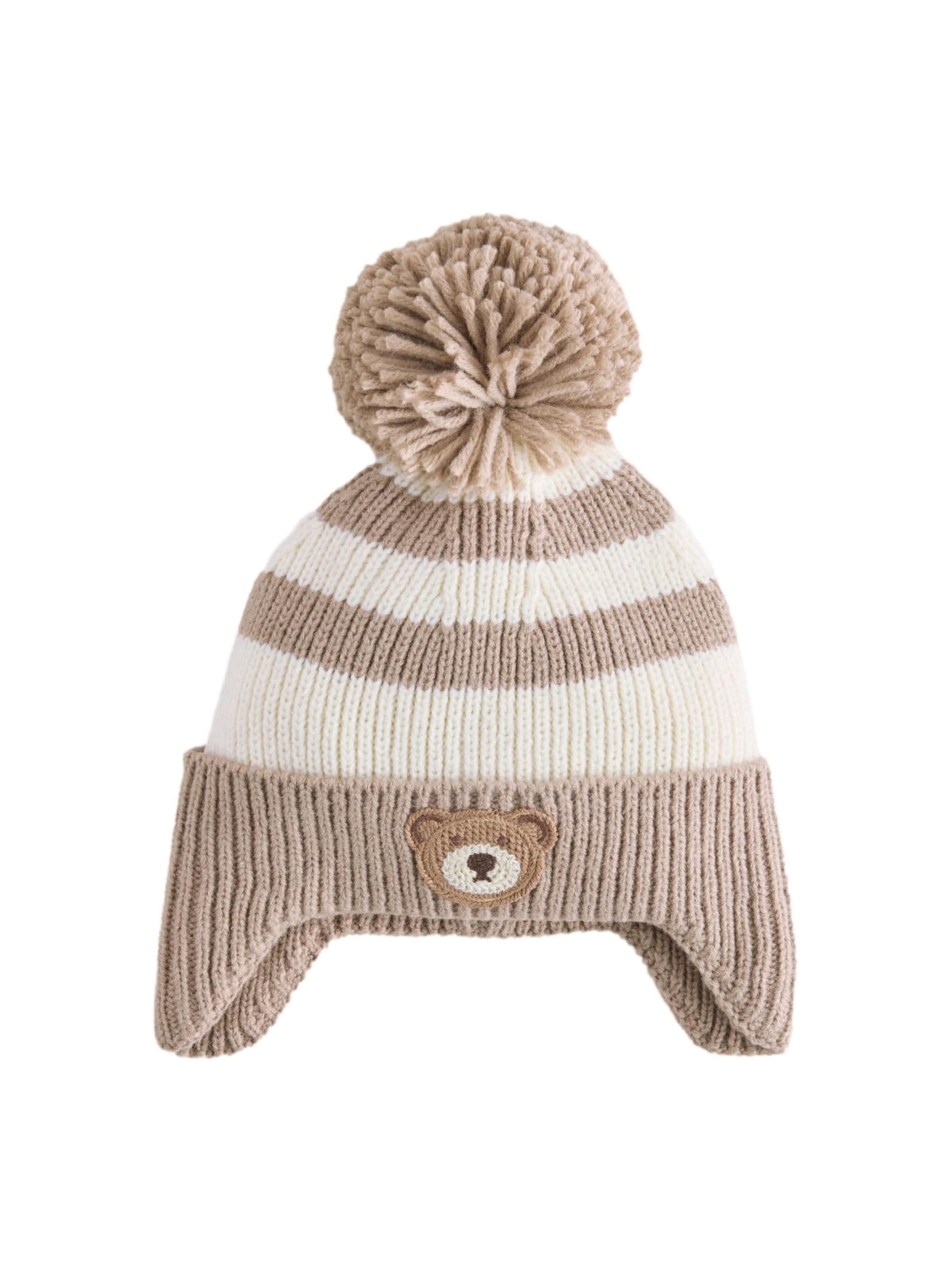 Next Mütze in Beige: Vorderseite