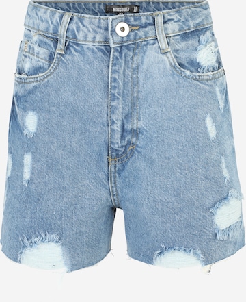 Missguided Regular Jeans in Blauw: voorkant