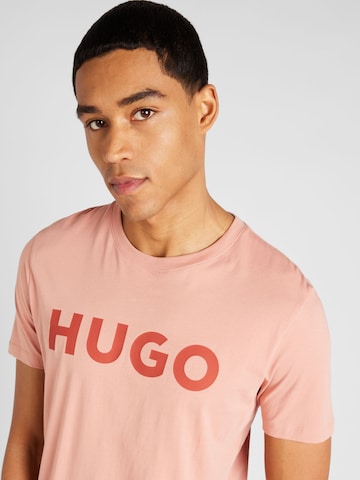 HUGO T-shirt 'Dulivio' i röd