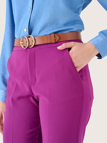 Camomilla Slimfit Bügelfaltenhose 'Jacquelid' in Lila