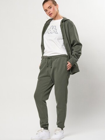 KAPPA Regular Pants 'KMLogo Caseri' in Green