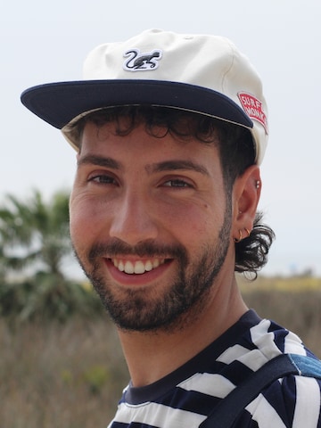 Surf Monkey - Boné '5-Panel Cap Organic' em azul: frente