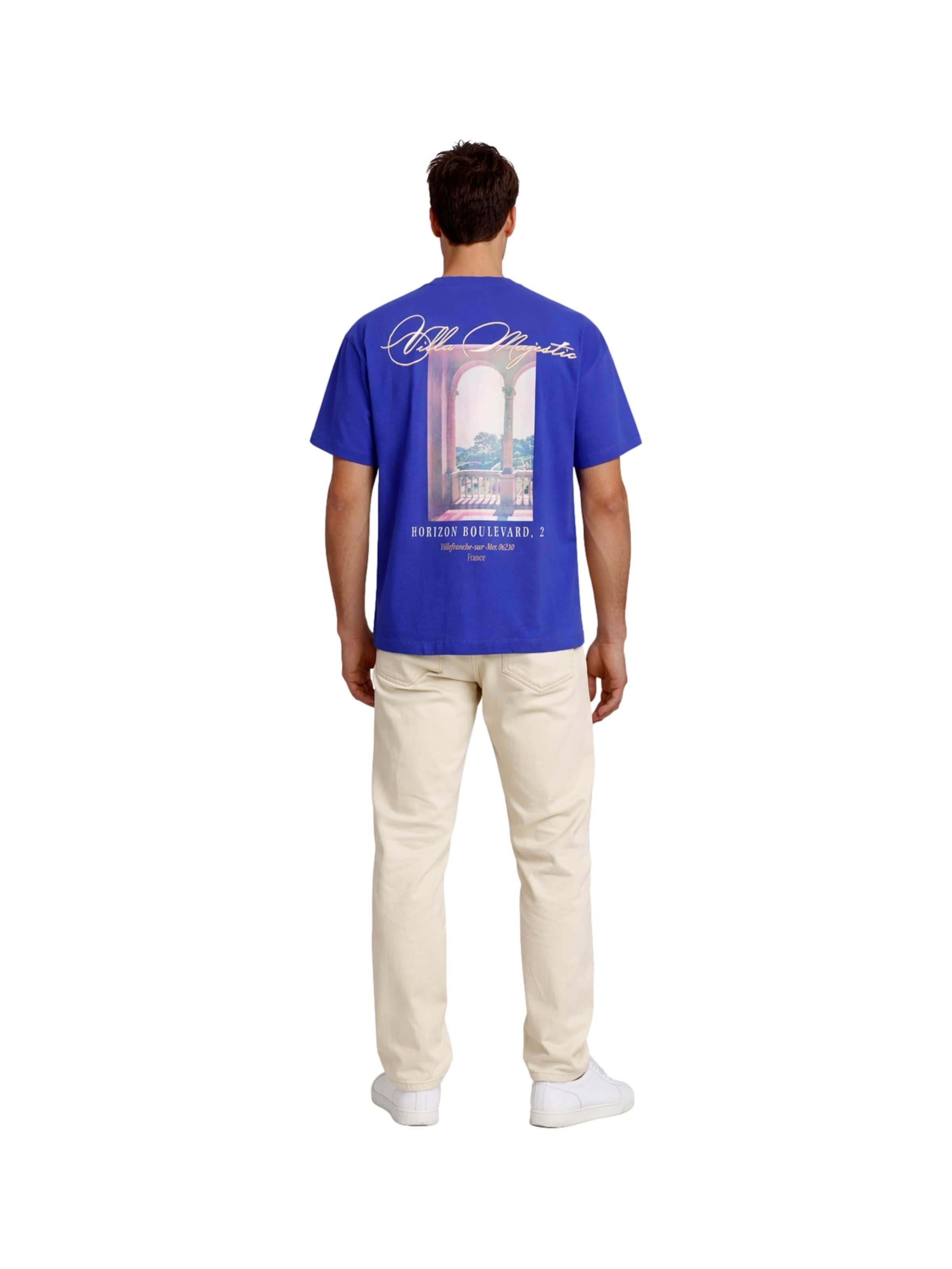 T-Shirt 'Sanremo' JACK & JONES en bleu