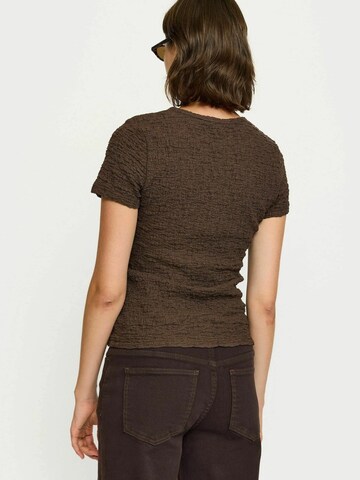 Soft Rebels Tričko 'Gizelle ' – hnědá