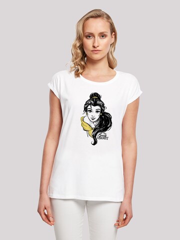 F4NT4STIC Shirt 'Belle Sketch' in White: front