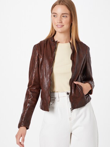 Gipsy Between-Season Jacket 'Channy' in Brown: front